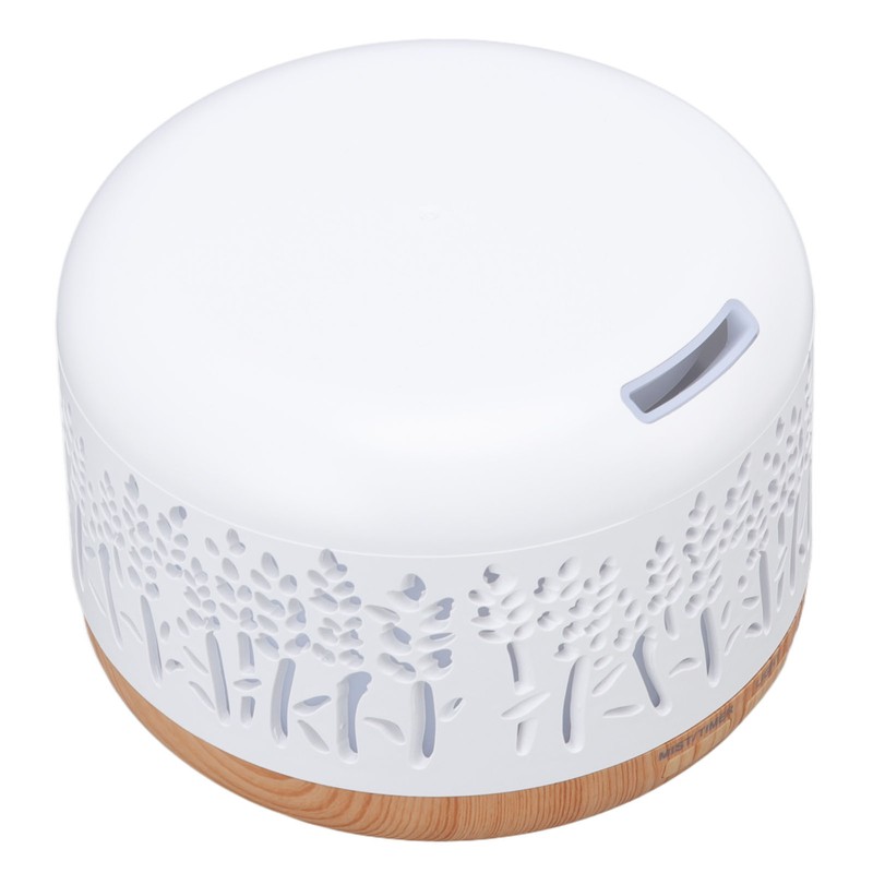Desktop Humidifier 300ml Wood Grain Design Low Noise Aromatherapy Humidifier