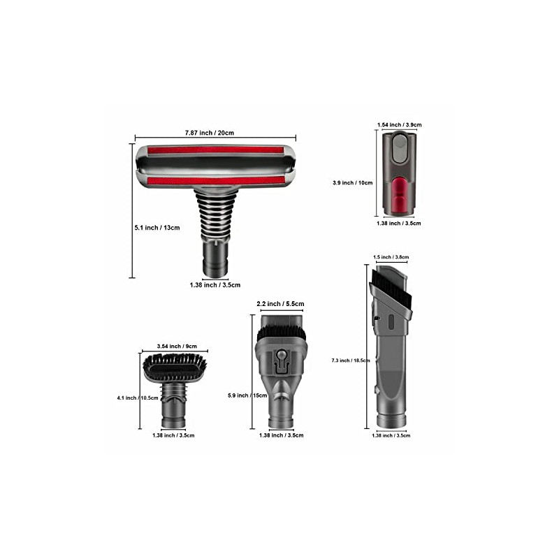XVEFAT Home Cleaning Tools Brush Kit Compatible with Dyson Vacuum