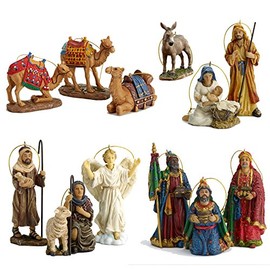 Three Kings Nativity Ornament 10 pc Set