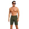 difficort Mens Swim Trunks with Compression Liner 9" Zipper Fly