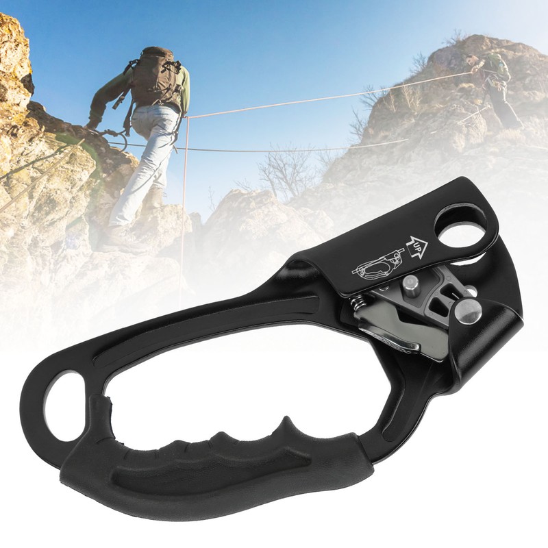 Climbing Hand Ascender Aviation Light Alloy Mountaineering Rock Rappelling Gear
