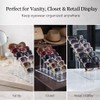 Varku 2Pcs Acrylic 6-Layer Stepped Sunglass Organizer,Clear Eyewear Display Rack