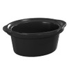 Triple Slow Cooker Ceramic Replacement Insert for Sunvivi,1.5-Quart Black, Dishwasher