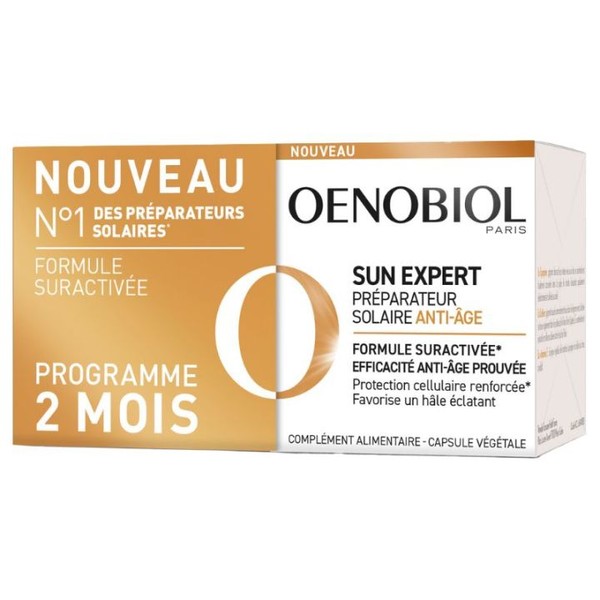 Oenobiol Sun Expert Préparateur Solaire anti-âge Capsules , box of 30 x2