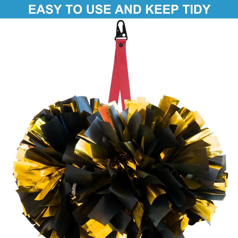 PATIKIL Pom Pom Holder for Backpack Cheer,2 Pcs Adjustable Cheer