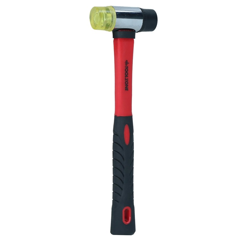 30mm Rubber & Nylon Mallet Fibre Handle Jewellers Hammer Window