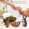 ZPTEE 3 Pcs Wooden Scalp Massager, No Static Wide Tooth