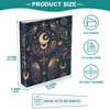 ALAZA Moon Stars Alchemy Witch 3 Ring Binder 1.5 Inch