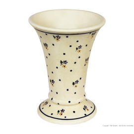 Bunzlauer Vase/Flower Vase Diameter 14.2 cm, Height 19.5 cm in Decoration 111
