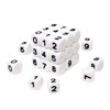 50Pcs Number Silicone Beads 0-9 Numbers Beads 12mm Square