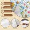 artslion Rectangle Waterproof 60x84in Wipeable Table Cover Non-PVC Fabric Blue