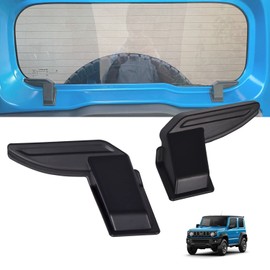 WUUDWALK ABS Car Rear Window Heating Wire Protective Cover Sticker Trim Interior Accessories Pack of 2 Black Demister Cover for Suzuki Jimny Sierra JB74 JB64 2019 2020