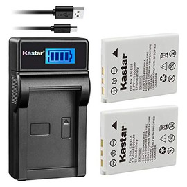 Kastar Battery X2 & Slim LCD Charger for Nik EN-EL8 Coolpix P1 P2 Coolpix S1 S2 S3 S5 S6 Coolpix S7 S7c Coolpix S8 Coolpix S9 Coolpix S50 Coolpix S51 S51c Coolpix S52 S52c Cool-Station MV-11 MV-121