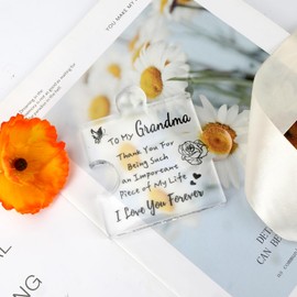 Beautiful Acrylic Plaque, Heartwarming Puzzle Shape Gift for Grandma, Birthday Gift for Grandma, Grandma Gifts, Thank You Gifts for Grandma, I Love You Gifts for Him, Romantic Gifts for Grandma