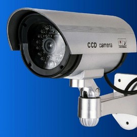 Realistic Dummy Security Camera Fake CCTV Surveillance Camera Black