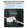 NOUKAJU USB to Ethernet Adapter, 1000Mbps RJ45 Wired Internet Adapter,Plug