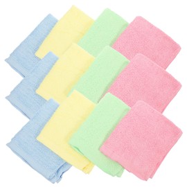 OHPHCALL Microfiber Towel Set 12pcs Cleaning Cloths Dish Towels Absorbent Soft Fabric