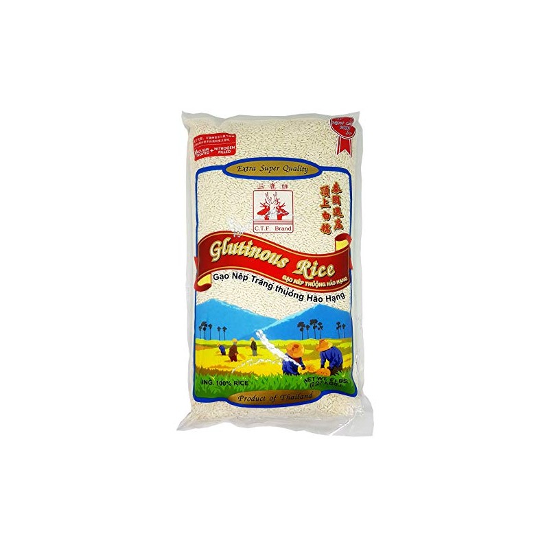 Thai Sweet Rice Gluttinous Rice Extra Super Quality 5 lbs.