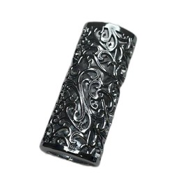 Gothic Style Metal Lighter Case, Creative Design Lighter Holder, Outdoor Accessories for BIC J6 Lighter, Outdoor Equipment - Color: Silver, Specification: one size fits all
