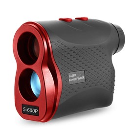 Golf Rangefinder with Slope On/Off, 600m Range finder, Speed Accuracy ±5km/h, 6X Magnification,Carrying Pouch