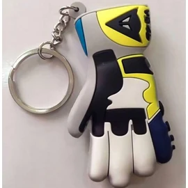 Miniblings Motorcycle Glove Keyring Motorcycle Glove Bike Motocross Original Fashion Jewellery I Pendant Key Ring Lanyard Keyring, multicoloured