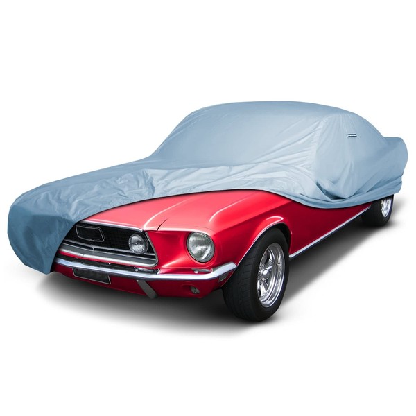 iCarCover Custom Car Cover for 1964-1968 Ford Mustang Waterproof All Weather Rain Snow UV Sun Protector Full Exterior Indoor Outdoor Car Cover