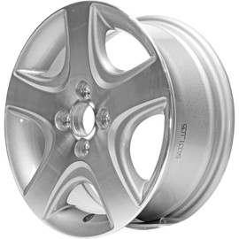 Factory Wheel Replacement New 15x6"" 15 Inch Aluminum Alloy Wheel Rim for Honda Civic 2004 2005 | ALY63868U35N | Direct Fit - OE Stock Specs, Machined and Light Grey