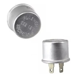 Flasher Destellador Thermico 2 Pines 12v Aluminio Universal                                                                                           