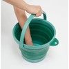 TRUSCO TORBGN Folding Bucket, Green, 2.2 gal (8 L)