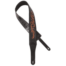 Taylor Taylor Nouveau 3 Inches Guitar Strap - Black Leather