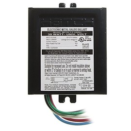 Hatch MC39-1-F-UNNU Electronic Metal Halide Ballast, 39-Watt MH, 120/277V