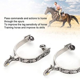 Espuelas de caballo de acero inoxidable, Espuelas de caballo para botas de hombre, Espuelas de vaquero para hombres, Espuelas de vaquero para montar a caballo para hombres, Espuelas
