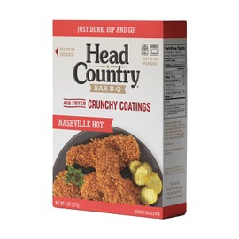 Head Country Air Fryer Crunchy Coating - Nashville Hot | Sweet, Spicy & Crunchy Coating | For Air Fryer or Oven Use | 8 oz.