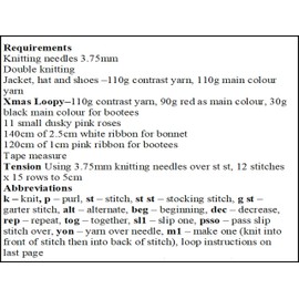 Knitting Pattern for Babies Loopy Matinee Jacket, Bonnet and Matching Bootees, Double Knitting Babies Knitting Pattern, DK Pattern, 0 to 3 Months, KP31