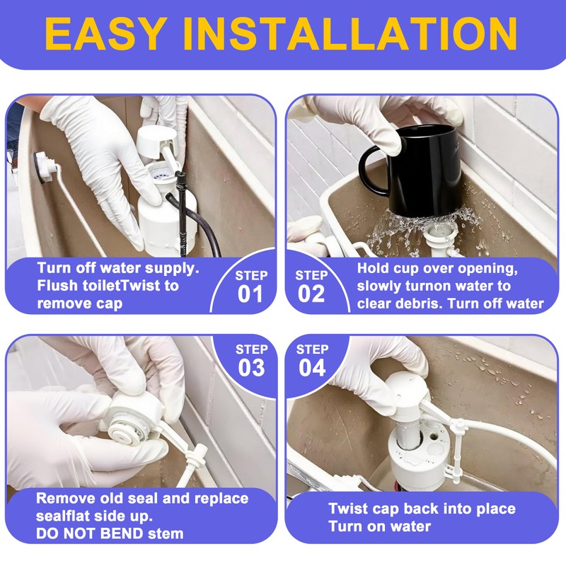 6 Pack Toilet Fill Valve Seal Replacement for Kohler 83143