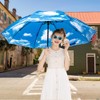 LANBRELLA - Paraguas plegables invertidos compactos, apertura automática, cierre automático,