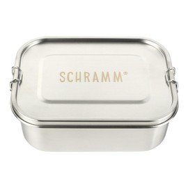 Schramm® Stainless Steel Lunch Box 800, 1200, 1400, 1700 or 2200 ml Lunch Box with Compartments Including 2 Dividers Metal Tin with Snap Closure Size: 1700 ml