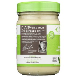 Primal Kitchen - Avocado Oil Mayo, Dairy Free, Whole30 and Paleo Approved, 12 Fl Oz (Pack of 2)