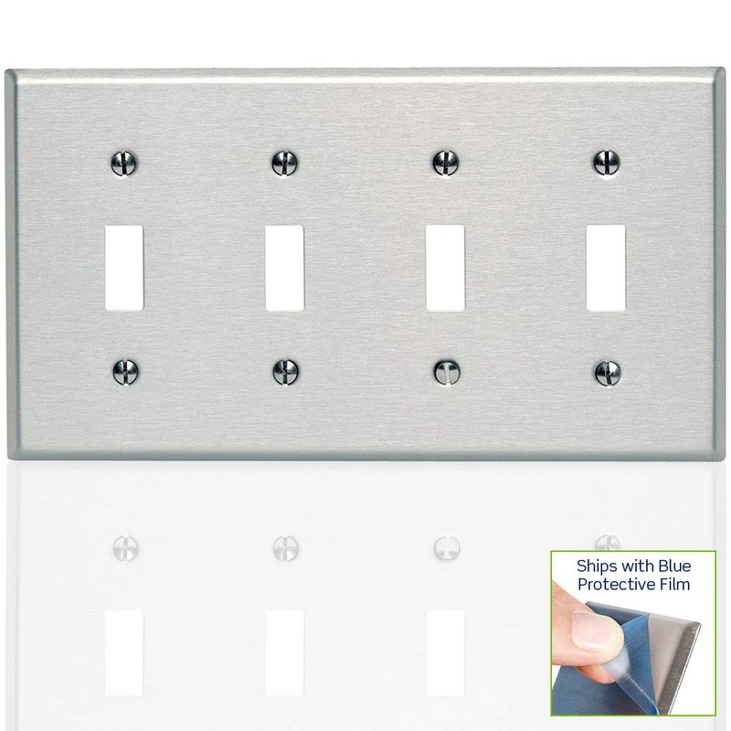 Leviton 84012 SS WP 4G TGL STD SIZE
