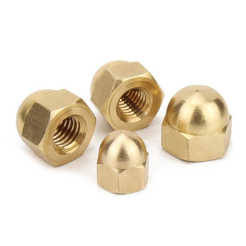 CONPHERON Brass Dome Cap Nuts Copper Dome Hex Nut M16,