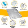 16 Inch Baking Sheet and Rack Set, P&P CHEF Stainless