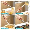 Evanda Kitchen Tweezers 30cm/12 Easy Pickup, Heavy Duty Extra-Long Stainless
