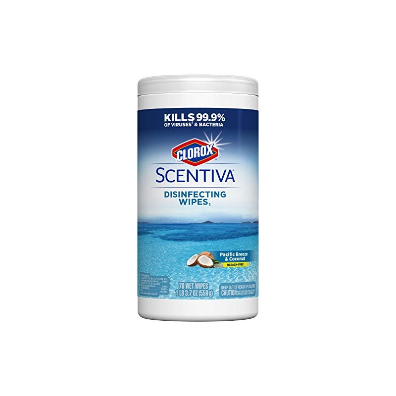 Clorox Scentiva Wipes, Bleach Free Cleaning Wipes - Pacific Breeze