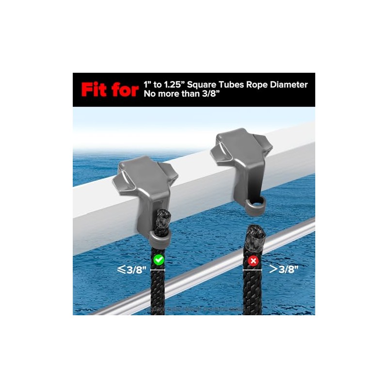 Pontoon Boat Fender Clips - 4 Pack of Durable Buoy