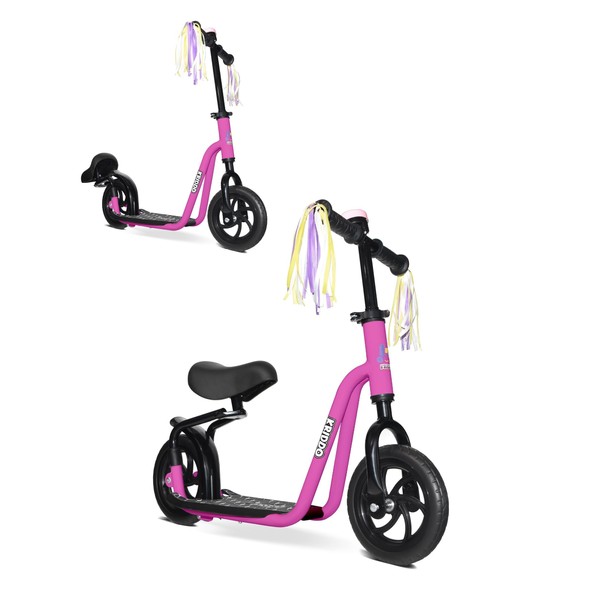 KRIDDO 2-in-1 Kids Kick Scooter and Balance Bike for Ages