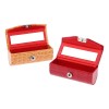 Estuche De Lápiz Labial Individual De Pu Para Rojo Naranja