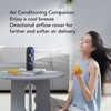 Desktop Tower Fan Profesional Efficient Stepless Speed Adjustable Dual Turbine