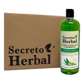 6 Pzs Shampoo Secreto Herbal Extracto De Sábila Crecimiento