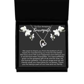 To Our Surrogate Necklace, Surrogacy Gifts for Women, Surrogate Pregnancy Thank You, Surrogate Mom Mother’s Day Necklaces for Surrogate Birthday, Transfer Day Gift, Surrogacy Appreciation
