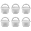 LQ Industrial 6PCS Mop Bucket Plug A22 Plastic White Drain